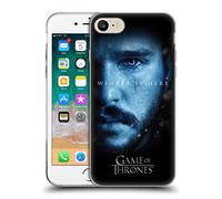 Head Case Designs sous Licence Officielle HBO Game of Thrones Jon Snow Winter is Here Coque en Gel [Qualité Militaire] Compatible avec Apple iPhone 7/8 / SE 2020 & 2022 Et Compatible avec MagSafe