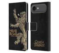Head Case Designs sous Licence Officielle HBO Game of Thrones Lannister Devises de Maison Étui Portefeuille en Cuir Compatible avec Apple iPhone 17 Air