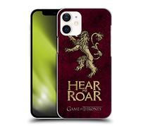 Head Case Designs sous Licence Officielle HBO Game of Thrones Lannister Symboles Look Affligé Sombres Coque Dure pour l'arrière Compatible avec Apple iPhone 12 Mini