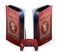 Head Case Designs sous Licence Officielle HBO Game of Thrones Maison Lannister Sceaux Et Graphismes Vinyle Plaque Frontale Autocollant De Jeu Peau Compatible avec PS5 Disc Console & DualSense