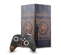 Head Case Designs Sous Licence Officielle HBO Game of Thrones Maison Targaryen Sceaux Et Graphismes Enveloppement De Console De Jeu Et Skins Pour Manette De Jeu Ensemble compatible avec Xbox Series X