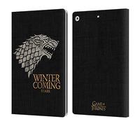 Head Case Designs sous Licence Officielle HBO Game of Thrones Stark Devises de Maison Étui Portefeuille en Cuir Compatible avec Apple iPad 10.2 2019/2020/2021
