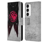 Head Case Designs sous Licence Officielle HBO Game of Thrones Targaryen Drapeaux de Symbole Étui Portefeuille en Cuir Compatible avec Samsung Galaxy S23 5G