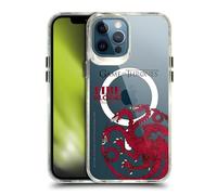 Head Case Designs sous Licence Officielle HBO Game of Thrones Targaryen Usé Devise et Blasons Étui Antichoc [Qualité Militaire] Compatible avec Apple iPhone 12 Pro Max et Compatible avec MagSafe