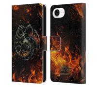 Head Case Designs sous Licence Officielle House of The Dragon: Television Series La Guerre des Dragons Key Art De La Saison 2 Étui Portefeuille en Cuir Compatible avec Apple iPhone 16e
