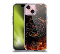 Head Case Designs sous Licence Officielle House of The Dragon: TV Series Noir Key Art De La Saison 2 Coque en Gel [Qualité Militaire] Compatible avec Apple iPhone 15 Et Compatible avec MagSafe