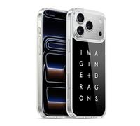 Head Case Designs sous Licence Officielle Imagine Dragons Logo Empilé Art oque en Gel [Protection de Qualité Militaire] Compatible avec Apple iPhone 17 Pro Max Et Compatible avec MagSafe