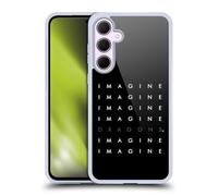 Head Case Designs sous Licence Officielle Imagine Dragons Répétition De Logo Art oque en Gel [Protection de Qualité Militaire] Compatible avec Samsung Galaxy A35 5G