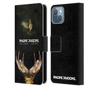 Head Case Designs sous Licence Officielle Imagine Dragons Smoke and Mirrors Art Clé Étui Portefeuille en Cuir Compatible avec Apple iPhone 13