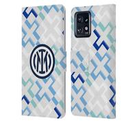 Head Case Designs sous Licence Officielle Inter Milan Away Kit D'écusson 2025/26 Étui Portefeuille en Cuir Compatible avec Moto Edge 40 Pro/Plus 2023