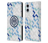 Head Case Designs sous Licence Officielle Inter Milan Away Kit D'écusson 2025/26 Étui Portefeuille en Cuir Compatible avec Apple iPhone 16 Plus
