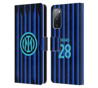 Head Case Designs sous Licence Officielle Inter Milan Benjamin Pavard 2025/26 Joueurs Home Kit Étui Portefeuille en Cuir Compatible avec Samsung Galaxy S20 FE / 5G
