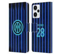 Head Case Designs sous Licence Officielle Inter Milan Benjamin Pavard 2025/26 Joueurs Home Kit Étui Portefeuille en Cuir Compatible avec Xiaomi Redmi Note 12T