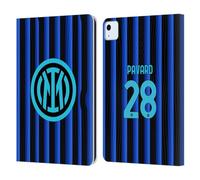 Head Case Designs sous Licence Officielle Inter Milan Benjamin Pavard 2025/26 Joueurs Home Kit Étui Portefeuille en Cuir Compatible avec Apple iPad Air 11 2020/2022/2024/2025