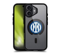 Head Case Designs sous Licence Officielle Inter Milan Blason Icône de Logo Black Shockproof Bumper Case [Military Grade Protection] Compatible with Apple iPhone 17 and Compatible with MagSafe