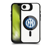 Head Case Designs sous Licence Officielle Inter Milan Blason Icône de Logo Black Shockproof Bumper Case [Military Grade Protection] Compatible with Apple iPhone 16e and Compatible with MagSafe