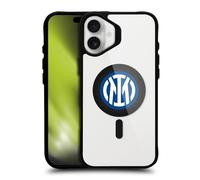 Head Case Designs sous Licence Officielle Inter Milan Blason Icône de Logo Black Shockproof Bumper Case [Military Grade Protection] Compatible with Apple iPhone 16 Plus and Compatible with MagSafe