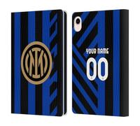 Head Case Designs sous Licence Officielle Inter Milan Coutume Personnalisé Accueil Kit 2024/25 Étui Portefeuille en Cuir Compatible avec Apple iPad Mini (2021/2024)