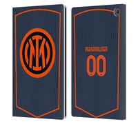 Head Case Designs sous Licence Officielle Inter Milan Coutume Personnalisé Troisième 2025/26 Joueurs Home Kit Étui Portefeuille en Cuir Compatible avec Amazon Fire Max 11 2023