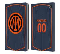 Head Case Designs sous Licence Officielle Inter Milan Coutume Personnalisé Troisième 2025/26 Joueurs Home Kit Étui Portefeuille en Cuir Compatible avec Amazon Fire 7 2022