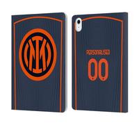 Head Case Designs sous Licence Officielle Inter Milan Coutume Personnalisé Troisième 2025/26 Joueurs Home Kit Étui Portefeuille en Cuir Compatible avec Apple iPad Air 11 2020/2022/2024/2025