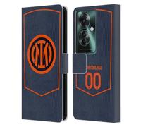 Head Case Designs sous Licence Officielle Inter Milan Coutume Personnalisé Troisième 2025/26 Joueurs Home Kit Étui Portefeuille en Cuir Compatible avec Oppo Reno11 F 5G / F25 Pro 5G