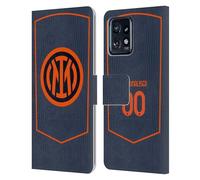 Head Case Designs sous Licence Officielle Inter Milan Coutume Personnalisé Troisième 2025/26 Joueurs Home Kit Étui Portefeuille en Cuir Compatible avec Moto Edge 40 Pro/Plus 2023