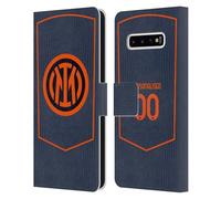 Head Case Designs sous Licence Officielle Inter Milan Coutume Personnalisé Troisième 2025/26 Joueurs Home Kit Étui Portefeuille en Cuir Compatible avec Samsung Galaxy S10+ / S10 Plus