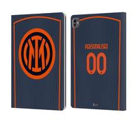Head Case Designs sous Licence Officielle Inter Milan Coutume Personnalisé Troisième 2025/26 Joueurs Home Kit Étui Portefeuille en Cuir Compatible avec Apple iPad Pro 13 M4 2024