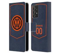 Head Case Designs sous Licence Officielle Inter Milan Coutume Personnalisé Troisième 2025/26 Joueurs Home Kit Étui Portefeuille en Cuir Compatible avec Galaxy A52 / A52s / 5G (2021)