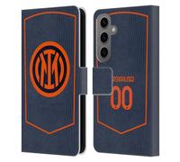 Head Case Designs sous Licence Officielle Inter Milan Coutume Personnalisé Troisième 2025/26 Joueurs Home Kit Étui Portefeuille en Cuir Compatible avec Samsung Galaxy S25