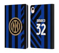 Head Case Designs sous Licence Officielle Inter Milan Federico Dimarco 2024/25 Joueurs Home Kit Étui Portefeuille en Cuir Compatible avec Apple iPad Mini (2021/2024)