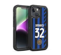 Head Case Designs sous Licence Officielle Inter Milan Federico Dimarco 2024/25 Joueurs Home Kit Étui Antichoc Ultra-Blindé Compatible avec Apple iPhone 14