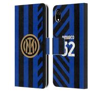 Head Case Designs sous Licence Officielle Inter Milan Federico Dimarco 2024/25 Joueurs Home Kit Étui Portefeuille en Cuir Compatible avec Apple iPhone XR