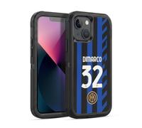 Head Case Designs sous Licence Officielle Inter Milan Federico Dimarco 2024/25 Joueurs Home Kit Étui Antichoc Ultra-Blindé Compatible avec Apple iPhone 13