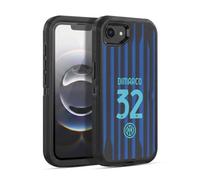 Head Case Designs sous Licence Officielle Inter Milan Federico Dimarco 2025/26 Joueurs Home Kit Étui Antichoc Ultra-Blindé Compatible avec Apple iPhone 16e / iPhone 17e
