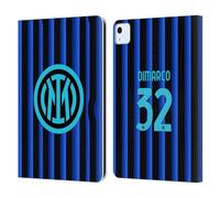 Head Case Designs sous Licence Officielle Inter Milan Federico Dimarco 2025/26 Joueurs Home Kit Étui Portefeuille en Cuir Compatible avec Apple iPad Air 11 2020/2022/2024/2025