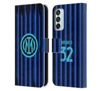 Head Case Designs sous Licence Officielle Inter Milan Federico Dimarco 2025/26 Joueurs Home Kit Étui Portefeuille en Cuir Compatible avec Samsung Galaxy M15/F15 5G