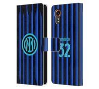 Head Case Designs sous Licence Officielle Inter Milan Federico Dimarco 2025/26 Joueurs Home Kit Étui Portefeuille en Cuir Compatible avec Samsung Galaxy Xcover7 5G