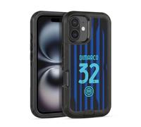 Head Case Designs sous Licence Officielle Inter Milan Federico Dimarco 2025/26 Joueurs Home Kit Étui Antichoc Ultra-Blindé Compatible avec Apple iPhone 16