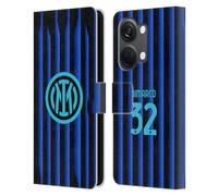 Head Case Designs sous Licence Officielle Inter Milan Federico Dimarco 2025/26 Joueurs Home Kit Étui Portefeuille en Cuir Compatible avec OnePlus Nord 3 5G