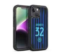 Head Case Designs sous Licence Officielle Inter Milan Federico Dimarco 2025/26 Joueurs Home Kit Étui Antichoc Ultra-Blindé Compatible avec Apple iPhone 14