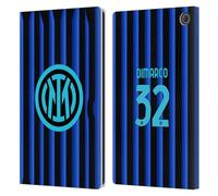 Head Case Designs sous Licence Officielle Inter Milan Federico Dimarco 2025/26 Joueurs Home Kit Étui Portefeuille en Cuir Compatible avec Amazon Fire Max 11 2023