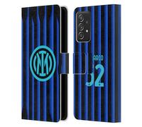 Head Case Designs sous Licence Officielle Inter Milan Federico Dimarco 2025/26 Joueurs Home Kit Étui Portefeuille en Cuir Compatible avec Samsung Galaxy A53 5G (2022)