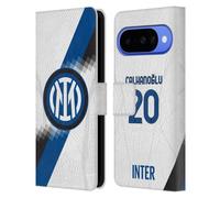 Head Case Designs sous Licence Officielle Inter Milan Hakan Çalhanoglu 2023/24 Joueurs Away Kit Étui Portefeuille en Cuir Compatible avec Google Pixel 10