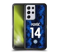 Head Case Designs sous Licence Officielle Inter Milan Ivan Perisic 2021/22 Joueurs Home Kit Étui Antichoc Ultra-Blindé Compatible avec Samsung Galaxy S21 Ultra 5G