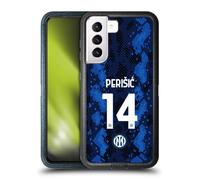 Head Case Designs sous Licence Officielle Inter Milan Ivan Perisic 2021/22 Joueurs Home Kit Étui Antichoc Ultra-Blindé Compatible avec Samsung Galaxy S21 5G