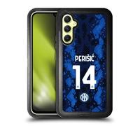 Head Case Designs sous Licence Officielle Inter Milan Ivan Perisic 2021/22 Joueurs Home Kit Étui Antichoc Ultra-Blindé Compatible avec Samsung Galaxy A34 5G