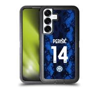 Head Case Designs sous Licence Officielle Inter Milan Ivan Perisic 2021/22 Joueurs Home Kit Étui Antichoc Ultra-Blindé Compatible avec Samsung Galaxy S25+