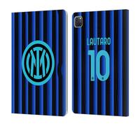 Head Case Designs sous Licence Officielle Inter Milan Lautaro Martínez 2025/26 Joueurs Home Kit Étui Portefeuille en Cuir Compatible avec Apple iPad Pro 11 2020/2021 / 2022